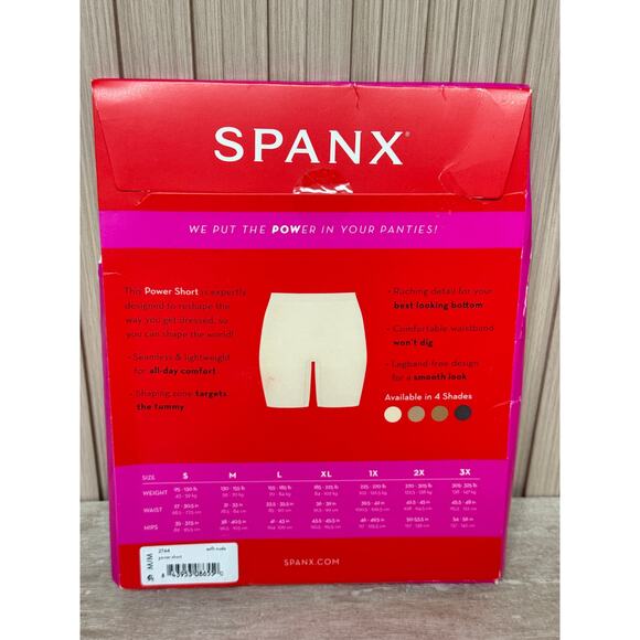 SPANX Power Shaper Short in Soft Nude, Size M 2744 - Picture 4 of 9
